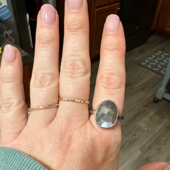 Chocolate Moonstone & Sterling Silver ring - Picture 2 of 11